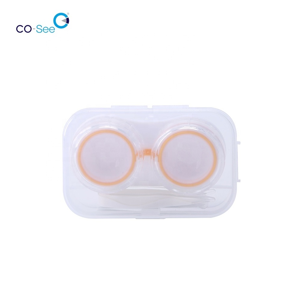 Clear Contact Lens Cases Outdoor Portable Contact Lens Container Holder Soak Storage Kit for Travel Home