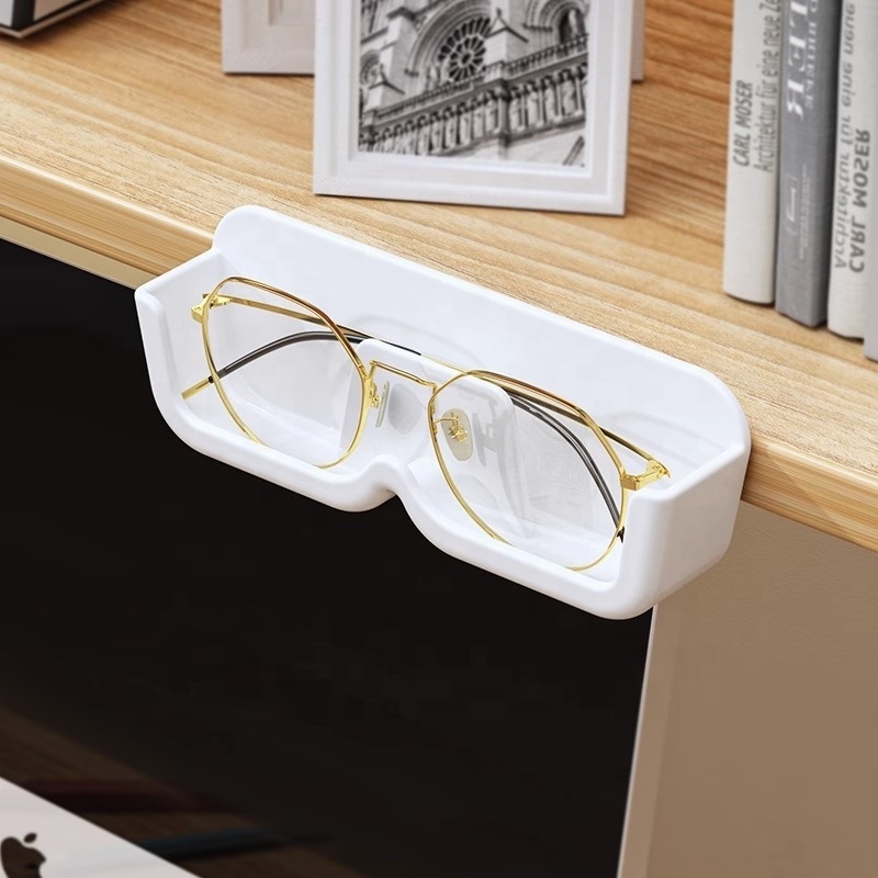 Wall Mounted Plastic HIPS PS Waterproof Pastable Sunglasses Storage Rack Eyewear Organizer Rack Glasses Storage Box case