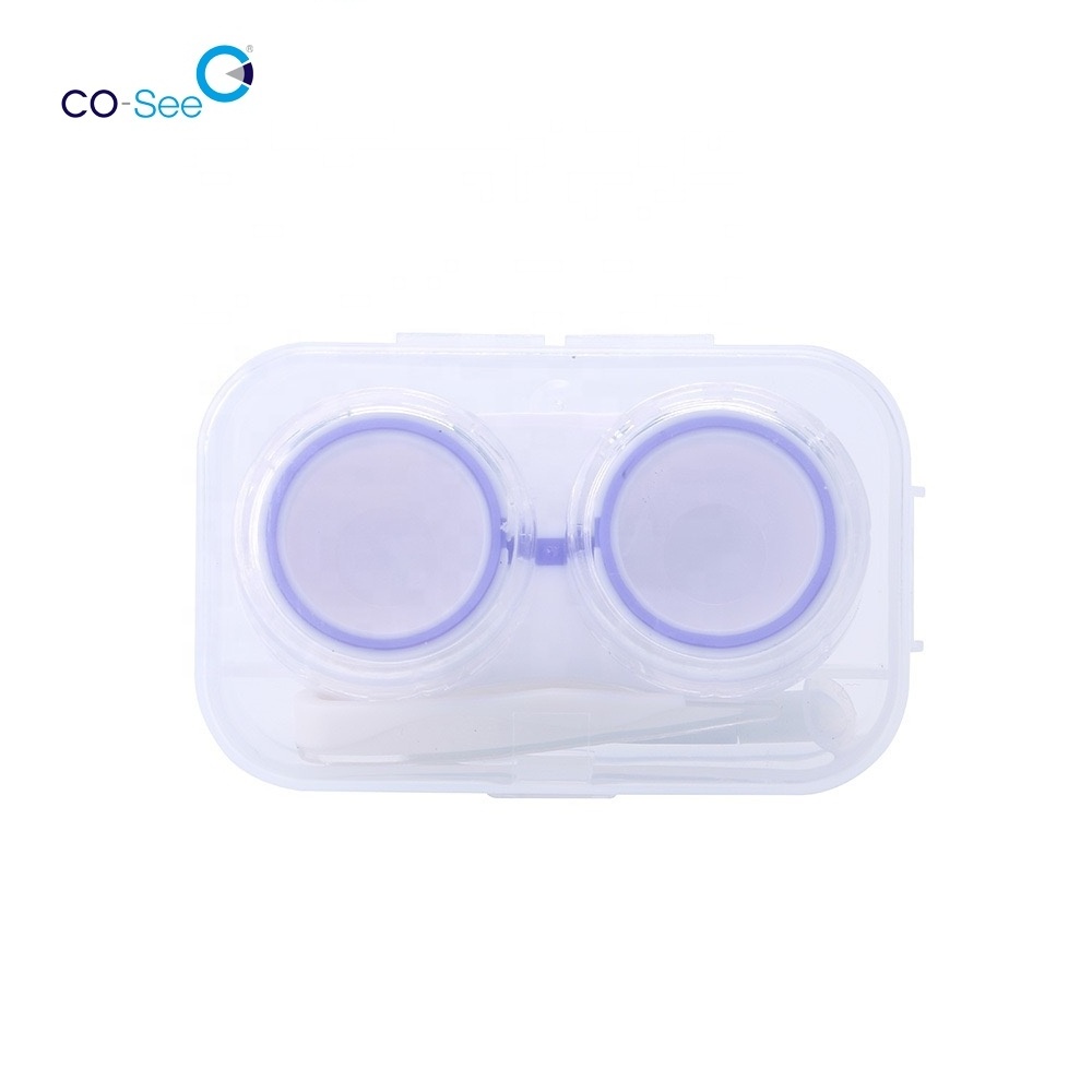 Clear Contact Lens Cases Outdoor Portable Contact Lens Container Holder Soak Storage Kit for Travel Home