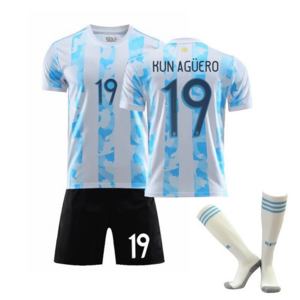 Factory Direct Selling 2021 Football Shirts Argentina 21 No. 10 Messi Soccer Jersey Uniforms Soccer Wear Kit Argentina Jersey