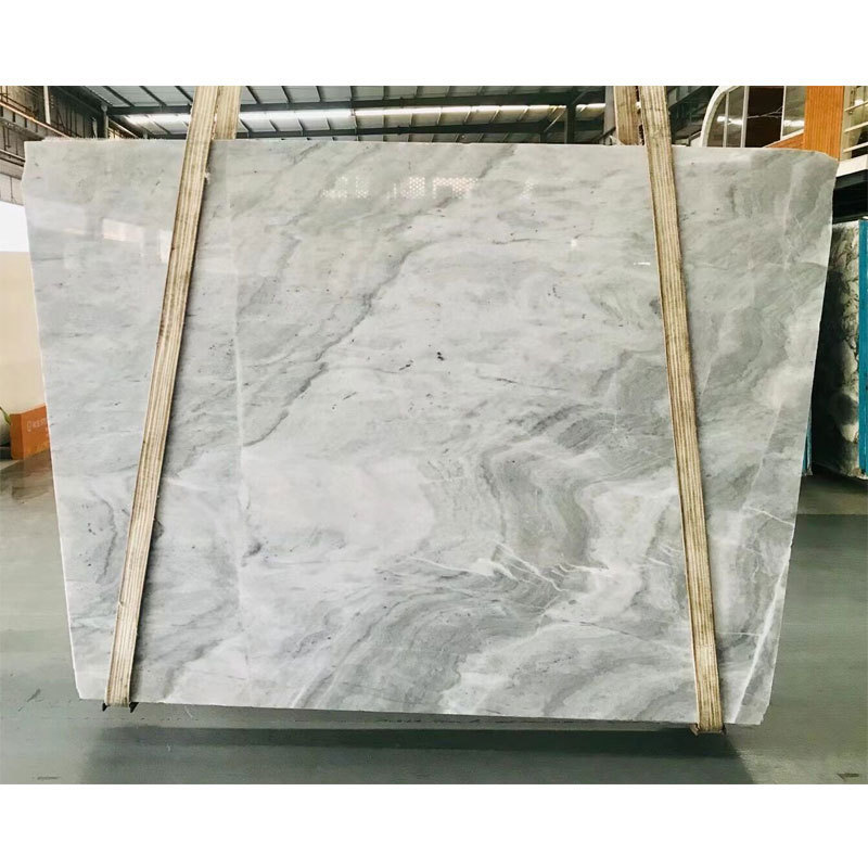 Fantasy natural marble blue green white quartzite stone slabs for countertops