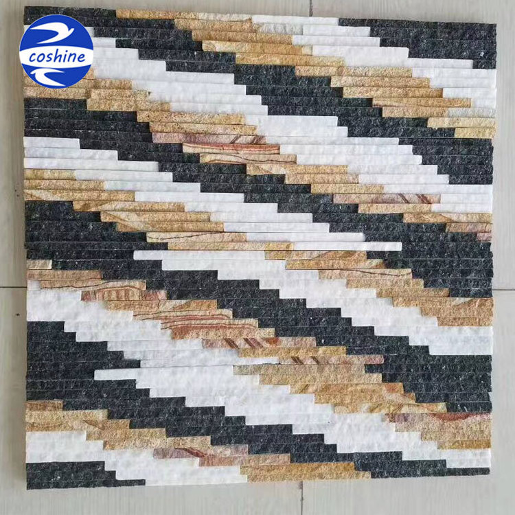 Artificial Culture Stone Mixed Color Wall Cladding Tiles Artificial Rocks Waterfall Stone Face Brick Arficial Stone Panels Price