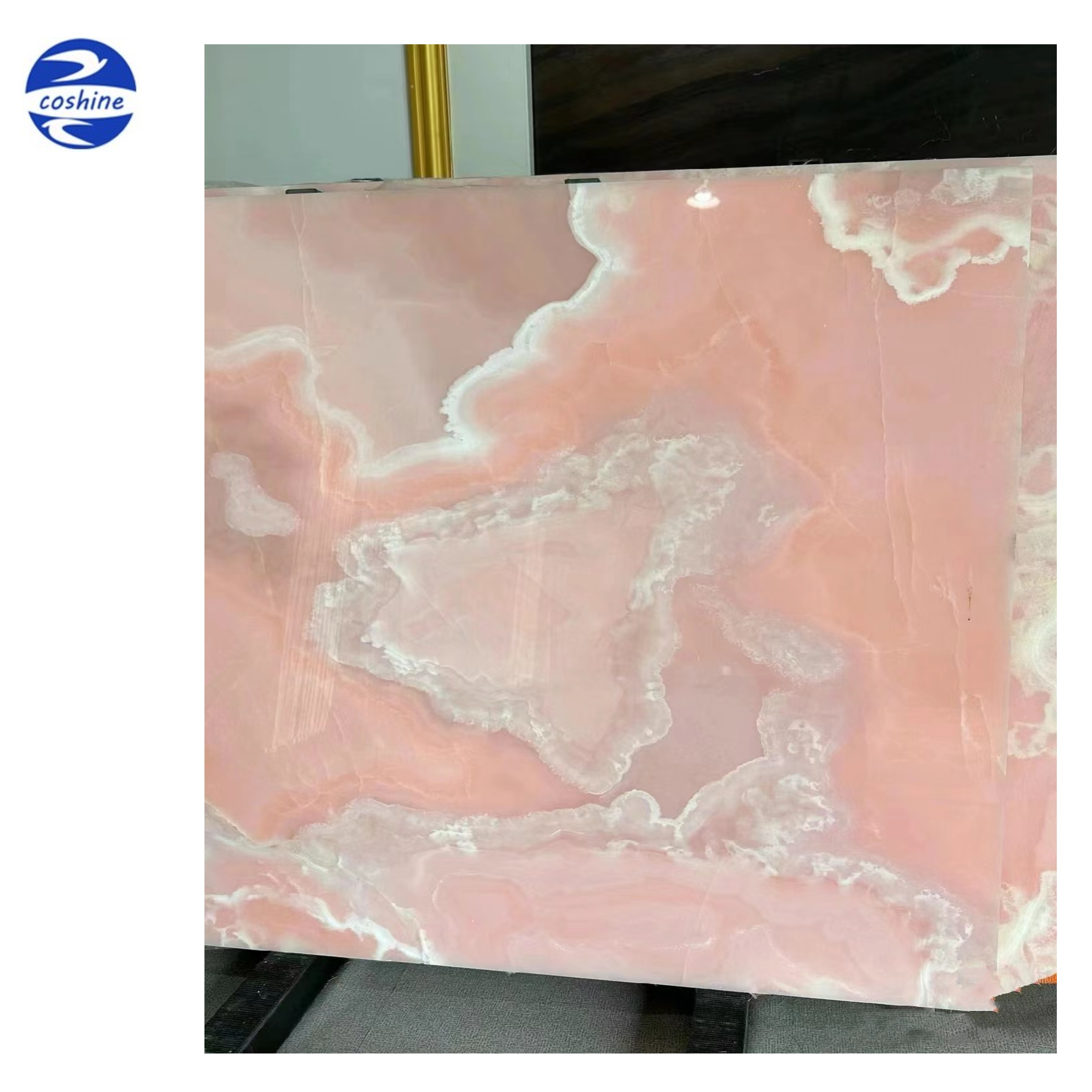 Luxury Pink Marble Fantasy Pink Onyx Backlit Onyx Translucent Stone Price Polished Pink Onyx Panel Floor Tile For Decoration