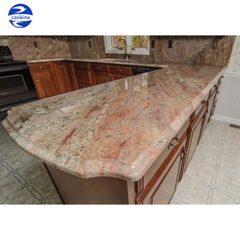 Popular Sale Polished Crema Bordeaux Granite Kitchen Countertops, Vanity Tops