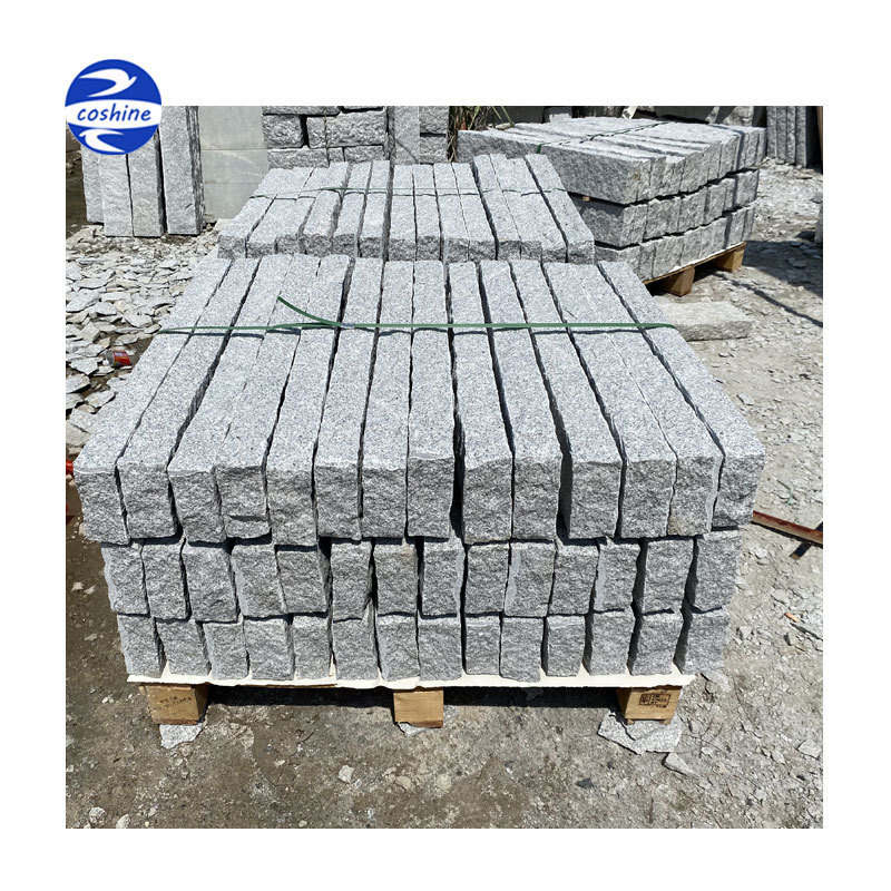 Outdoor Granite Cladding Panels Import Granite Paving Slabs Grey Stone Wall Fence