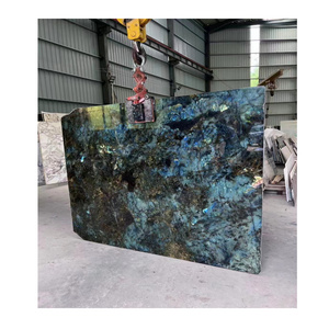 New Arrived Labradorite Blue Green Polish Granite Slab Labradorite Blue Granite Tiles  For Interior Wall Floor Slabs and Tiles