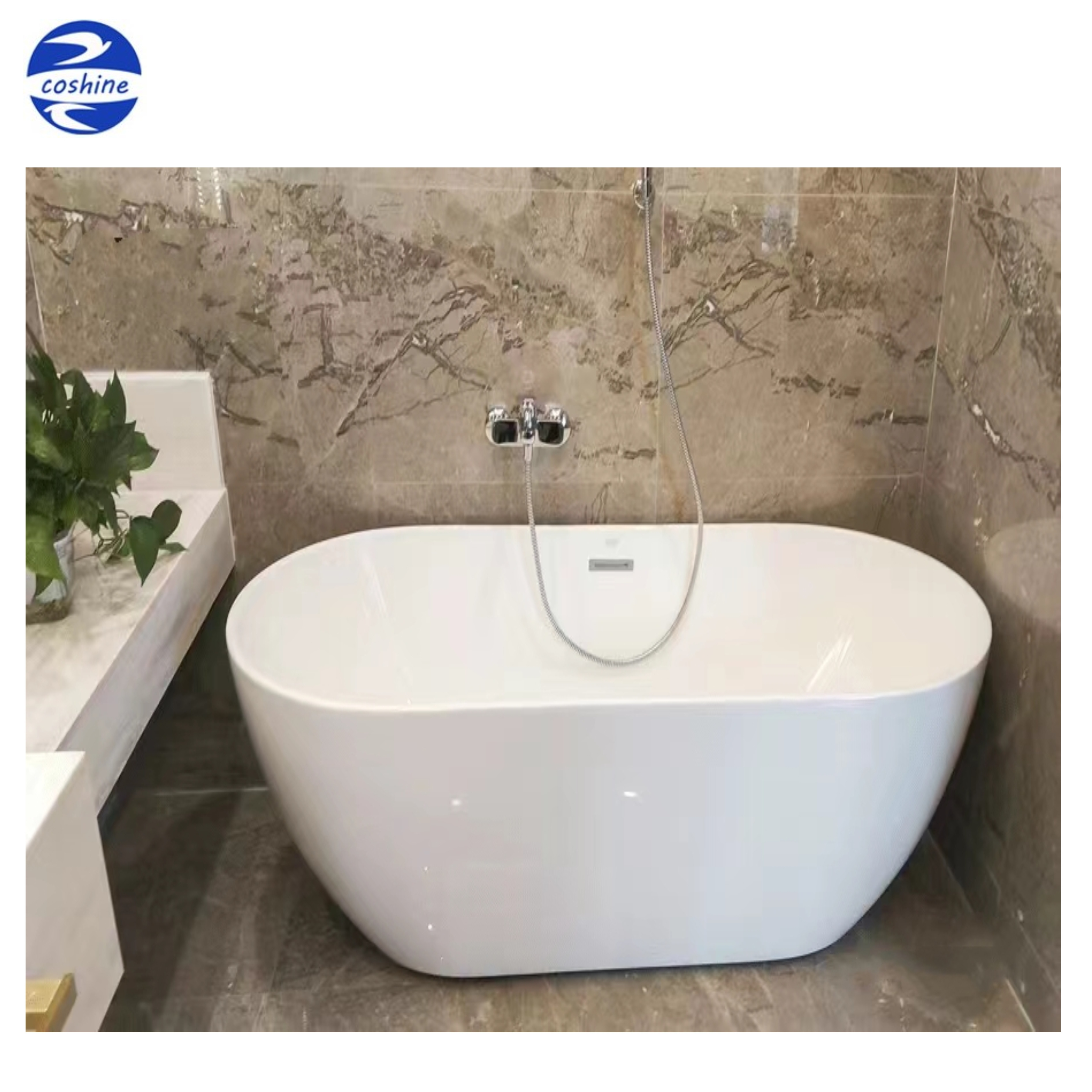 Luxury Acrylic Fiberglass Cast Iron Bath Tub Bathroom Soaking Freestanding Light Transmittance Gold Butterfly Shape Bathtub