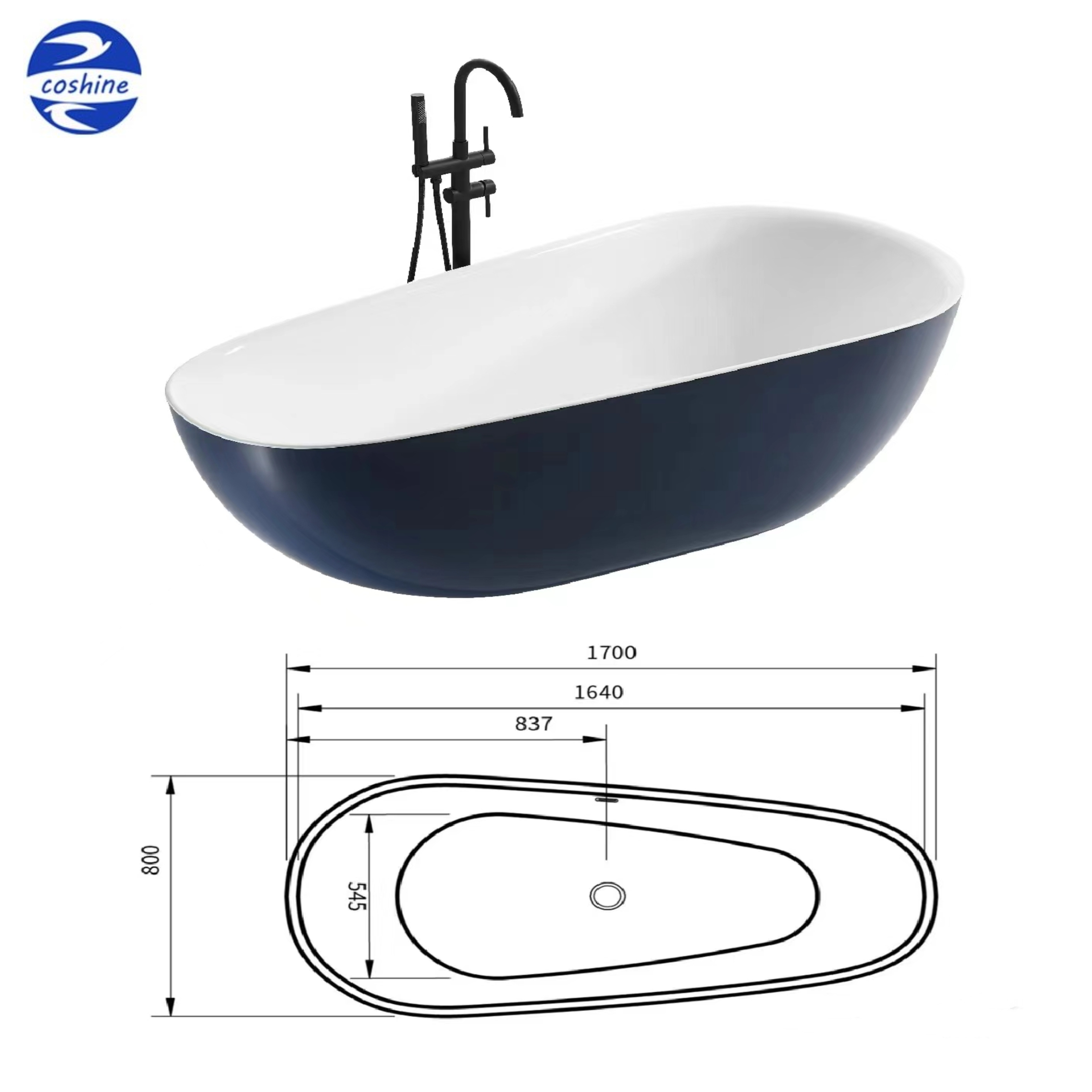 Luxury Acrylic Fiberglass Cast Iron Bath Tub Bathroom Soaking Freestanding Light Transmittance Gold Butterfly Shape Bathtub