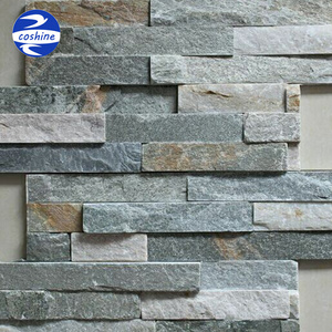 Culture Stone Wall Tiles Fireplace Facing Stone Slate Wall Cladding Rust-colored For Interior And Exterior Walls