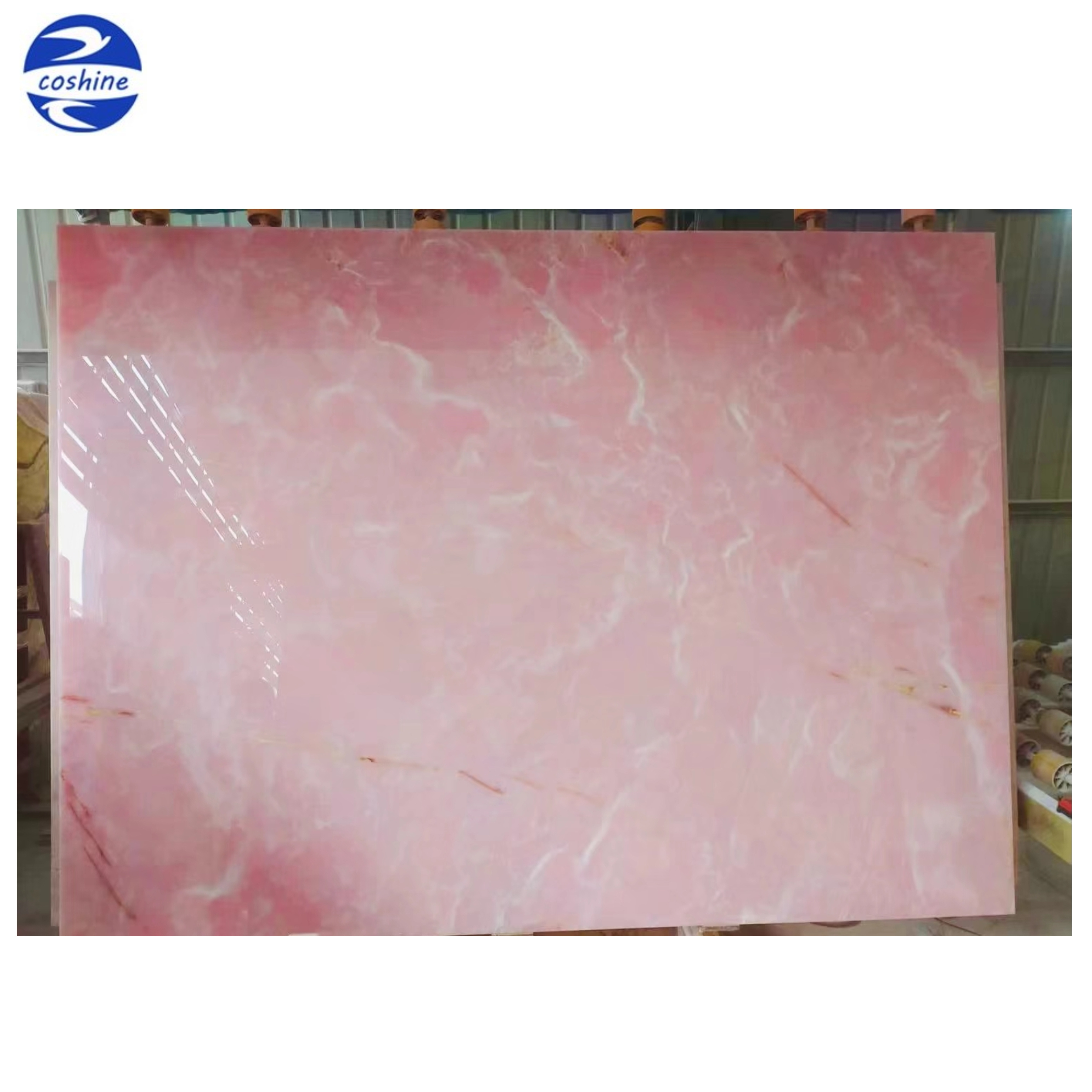 Luxury Pink Marble Fantasy Pink Onyx Backlit Onyx Translucent Stone Price Polished Pink Onyx Panel Floor Tile For Decoration