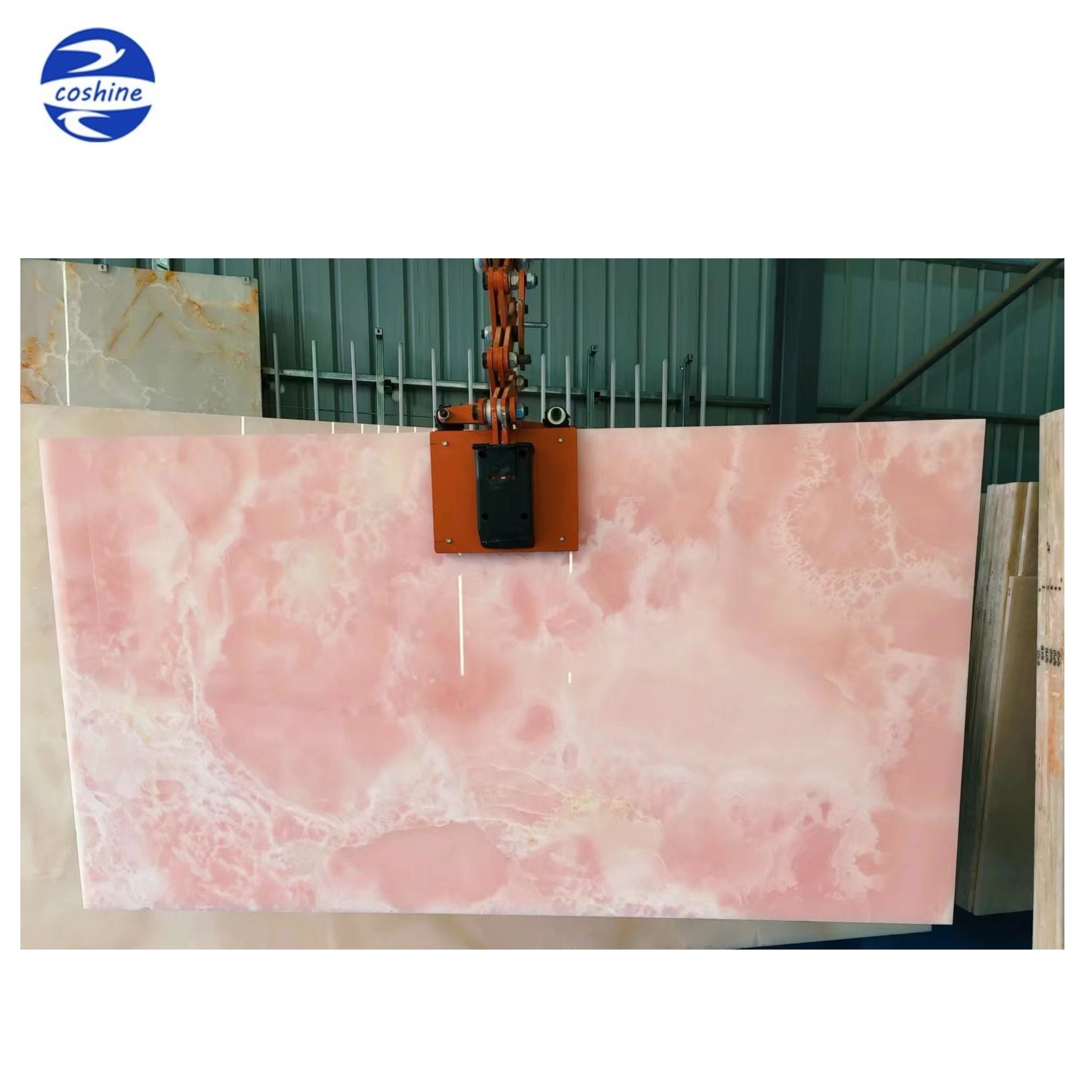 Luxury Pink Marble Fantasy Pink Onyx Backlit Onyx Translucent Stone Price Polished Pink Onyx Panel Floor Tile For Decoration