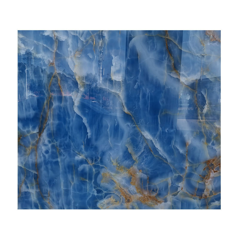 Natural Materials Blue Onyx Slab Marble Stone Slabs For bathroom Vanity Top