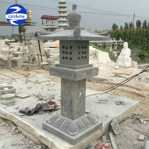 Outdoor Japanese Pagoda Granite Lanterns