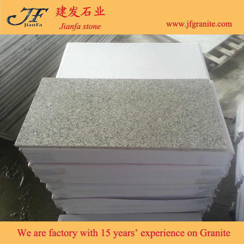 Cheap Outdoor G603 Grey White Granite Non Slip Flamed Design Tiles Car Parking Lot Floor Tile Paving Stone