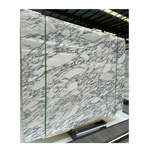 Floor Arabescato Marble Tile White Marble Slab For Designer Hotel Floor Desk Dining Table Arabescato White Marble