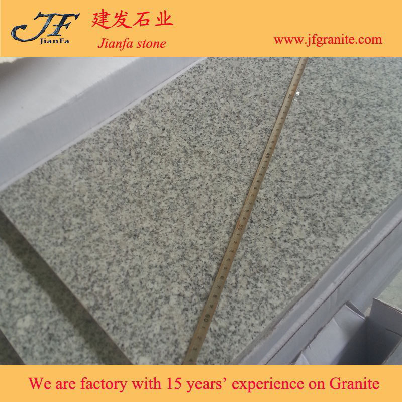 Cheap Outdoor G603 Grey White Granite Non Slip Flamed Design Tiles Car Parking Lot Floor Tile Paving Stone