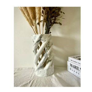 Creative Styling Home Decoration Nordic Modern Rustic Modern Decorative Flower Ceramic/Marble/Stone/Onyx Vases