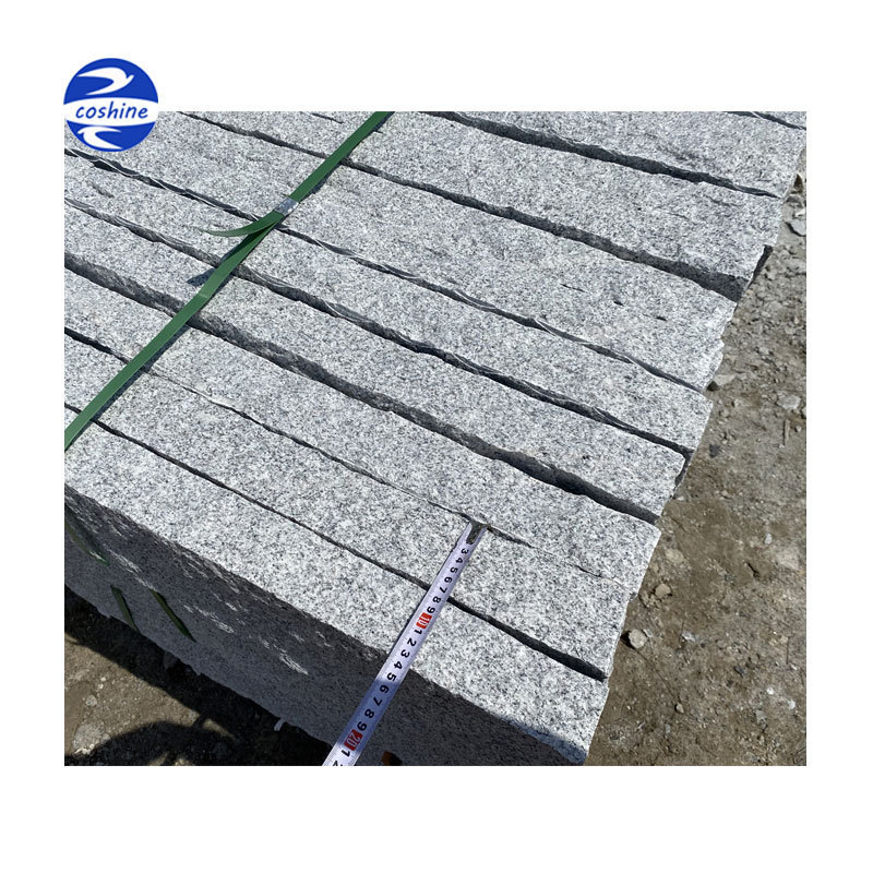 Outdoor Granite Cladding Panels Import Granite Paving Slabs Grey Stone Wall Fence