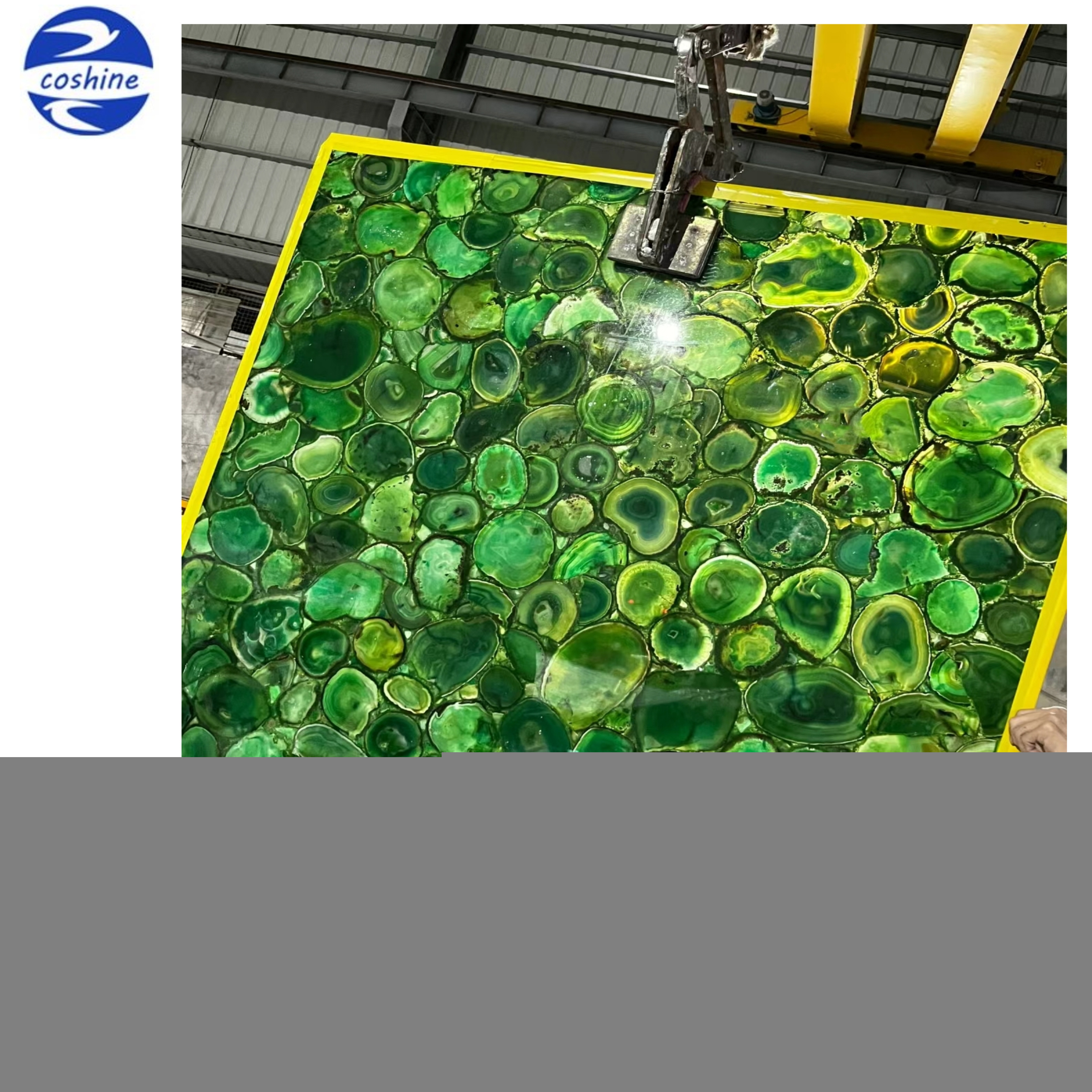 Factory Price Malachite Green Agate Slabs Natural Gemstone For Agate Wall Decor Green Stone With Backlit