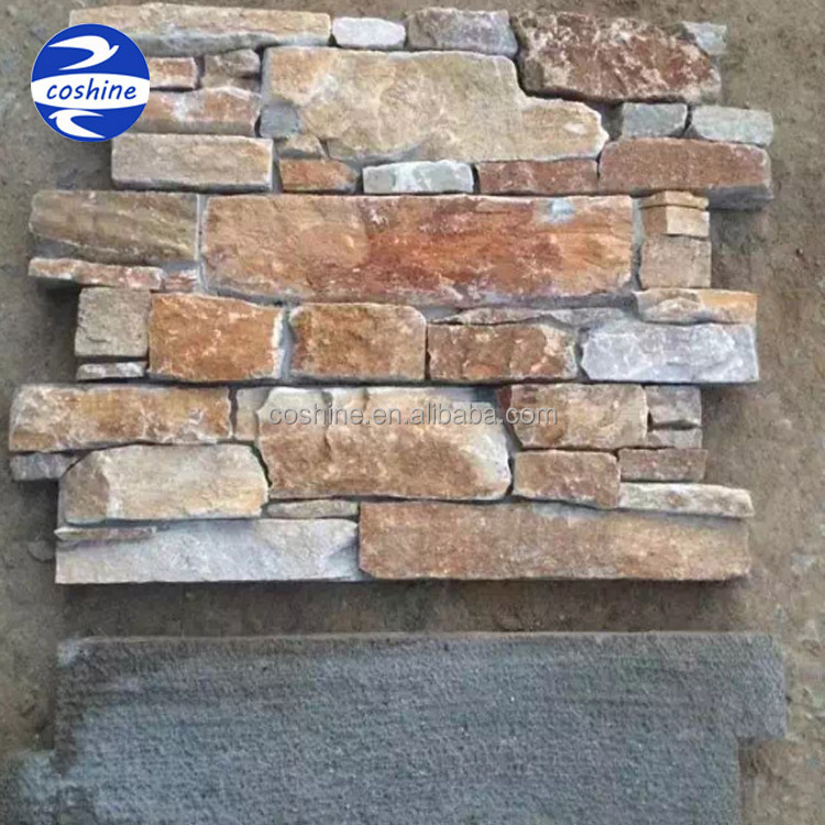 Exterior Wall Veneer Slate Stone Panels Natural Stone Tiles Wall Cladding Culture Stone