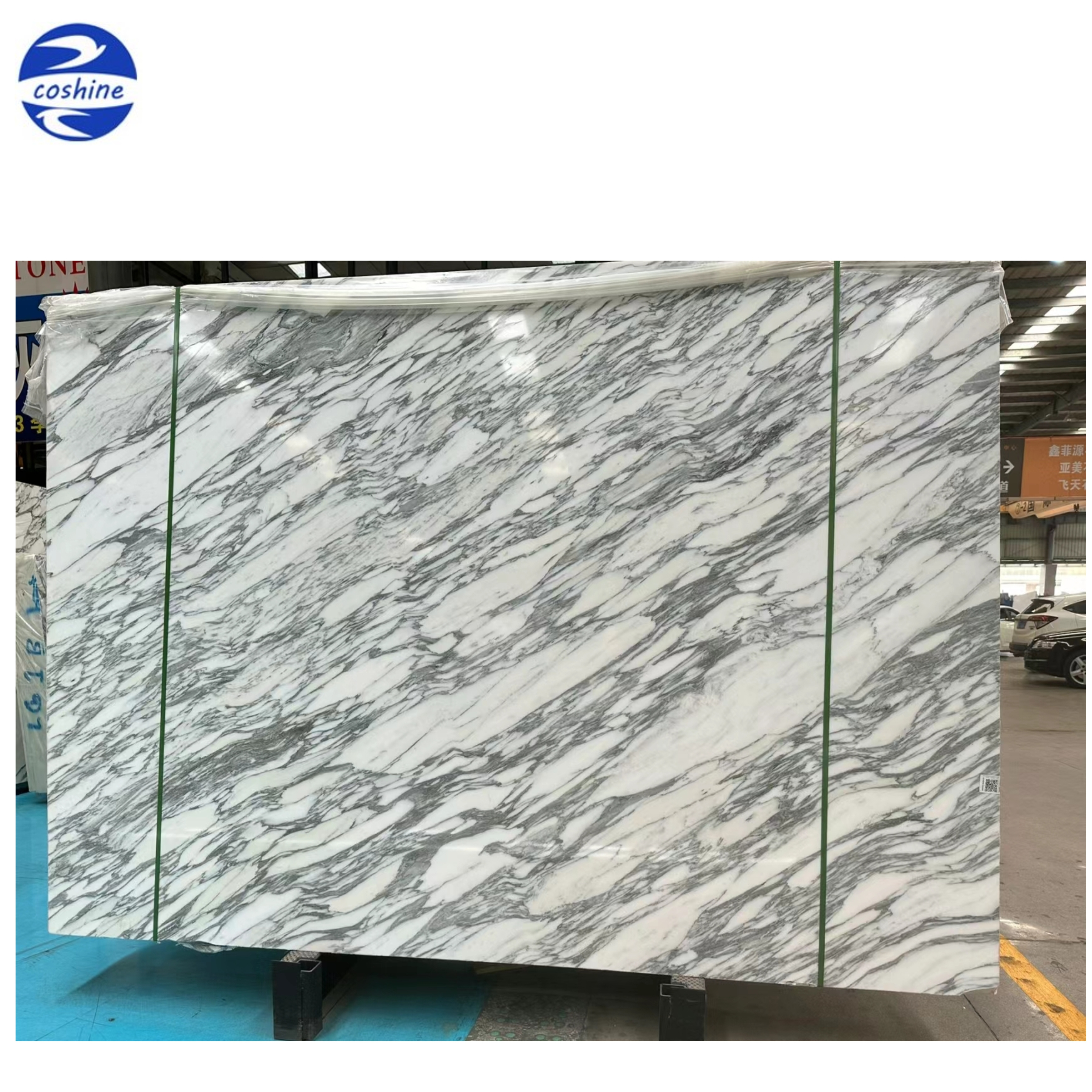 Floor Arabescato Marble Tile White Marble Slab For Designer Hotel Floor Desk Dining Table Arabescato White Marble