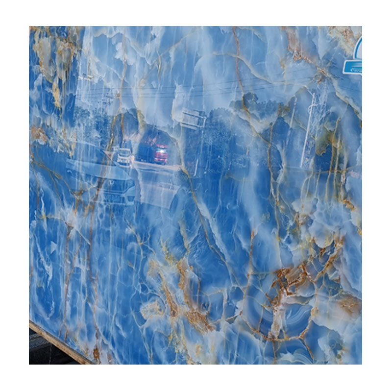 Natural Materials Blue Onyx Slab Marble Stone Slabs For bathroom Vanity Top