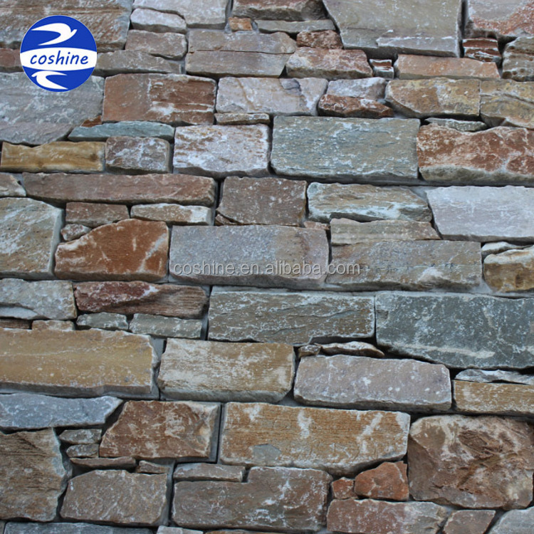 Exterior Wall Veneer Slate Stone Panels Natural Stone Tiles Wall Cladding Culture Stone