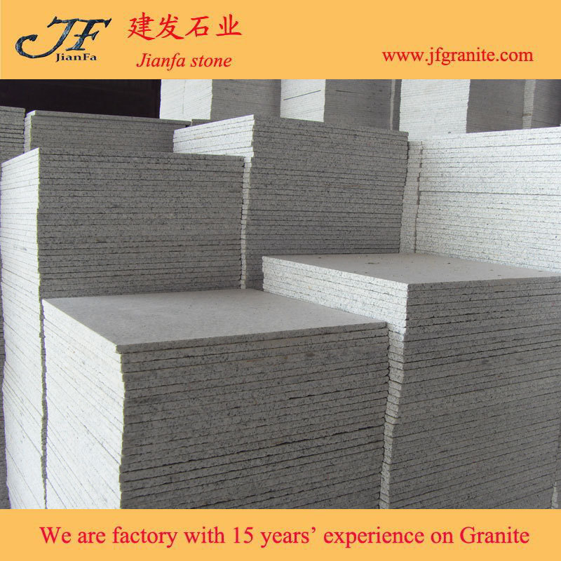 Cheap Outdoor G603 Grey White Granite Non Slip Flamed Design Tiles Car Parking Lot Floor Tile Paving Stone