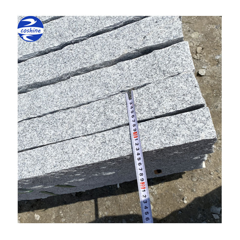 Outdoor Granite Cladding Panels Import Granite Paving Slabs Grey Stone Wall Fence