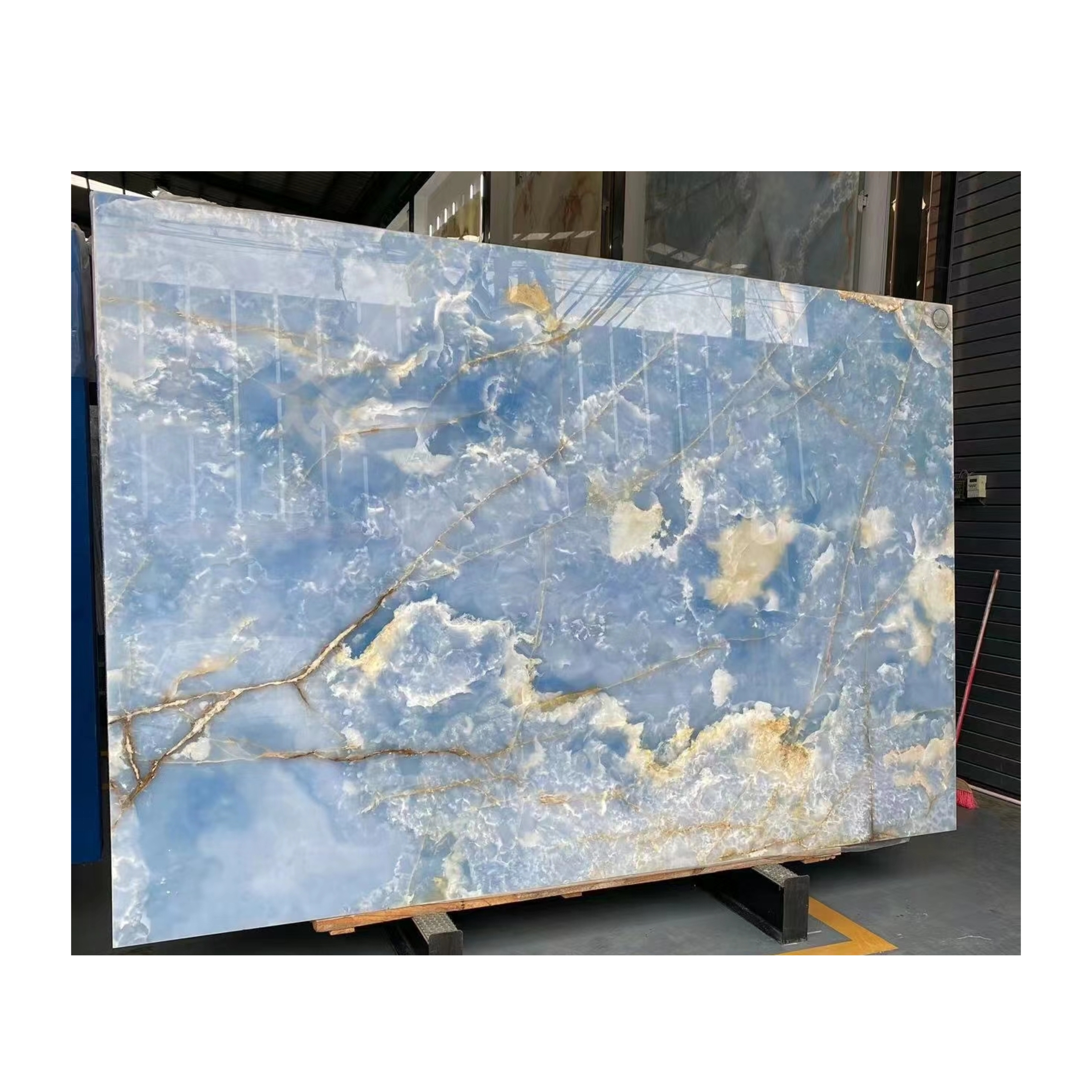 Onyx Marble Blue Onyx With Backlit Led Panel For Background Wall Blue Onyx