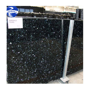 Natural Black Blue Emerald Pearl Granite Price For Kitchen Design