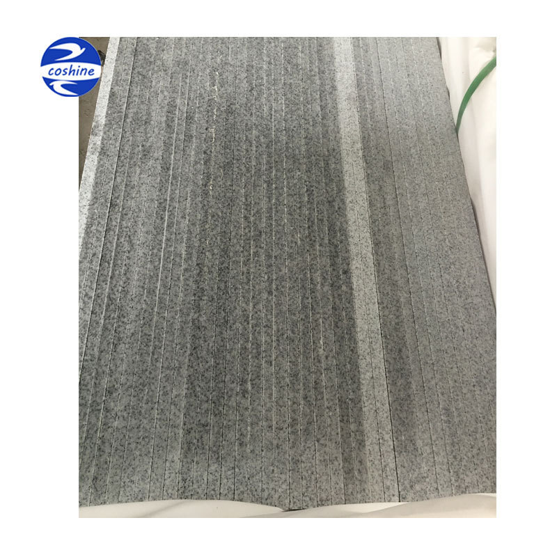 China G603 Light Grey Flamed Granite Paving Tile Outdoor Floor Granite Tile steps risers G603 white granite stairs