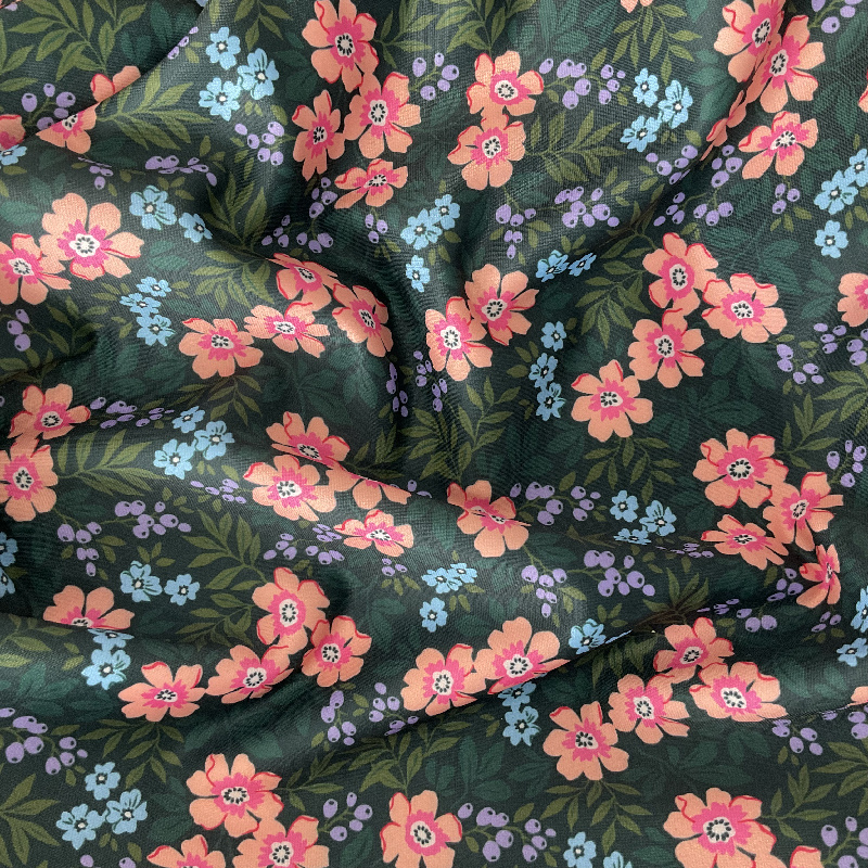 Custom Printed Swimwear Fabric Woven Dancewear Stretch Fabric 88 Polyester 12 Spandex Fabric