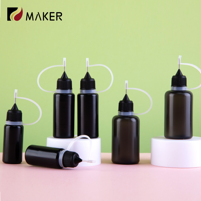 5ml 10ml 15ml 20ml 30ml Needle Tip Glue Bottle Applicator Diy Quilling Tool Precision Black Needle Bottle Squeeze Bottle