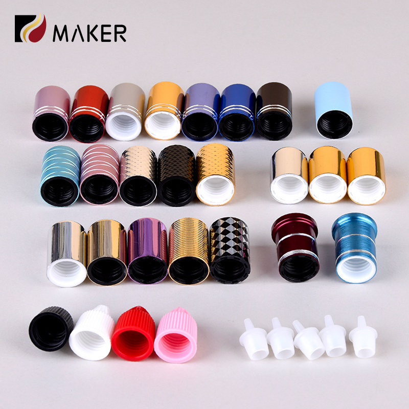 OEM ODM Custom Mini Small Size Cosmetic Bottle Accessories Caps Plastic Screw Top Cap Eye Drop Eyelashes Glue Bottle Lids Cap