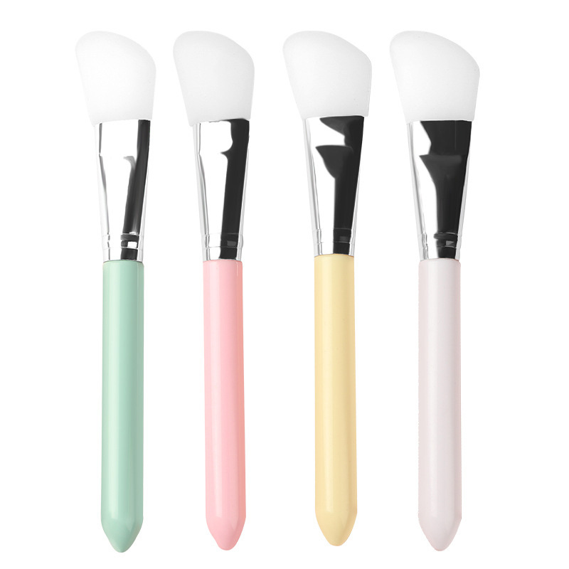 OEM ODM Custom Silicone White Face Cosmetic Brush Mask Applicator Makeup Brush for Mini Facial Mask Brush