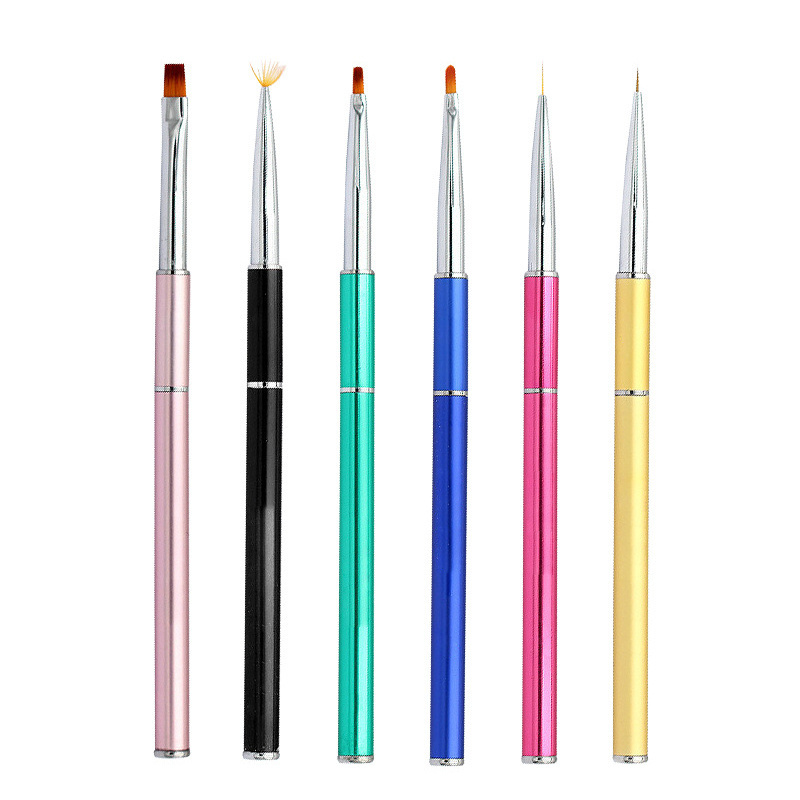 2023 New Color Christmas Best Small Nail Brush Best Brush On Nail Glue Liner Brush For nail art