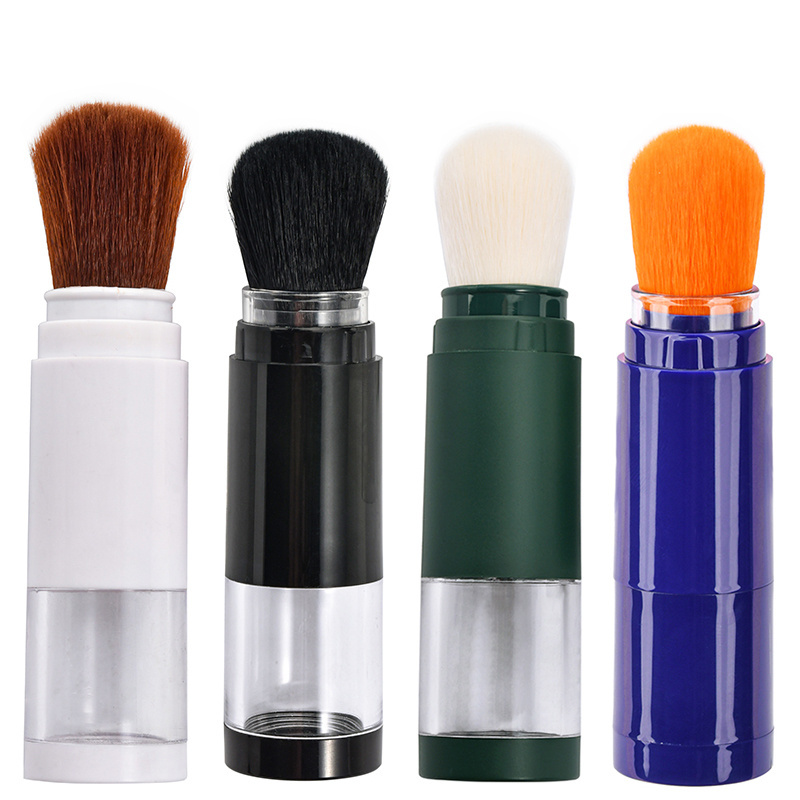 Customized Sunscreen Mineral Refillable Spray Powder Dispensing Blush Brush manufacture