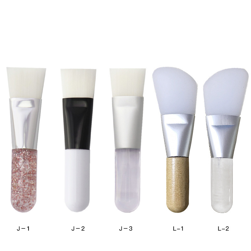 OEM ODM Custom Silicone White Face Cosmetic Brush Mask Applicator Makeup Brush for Mini Facial Mask Brush