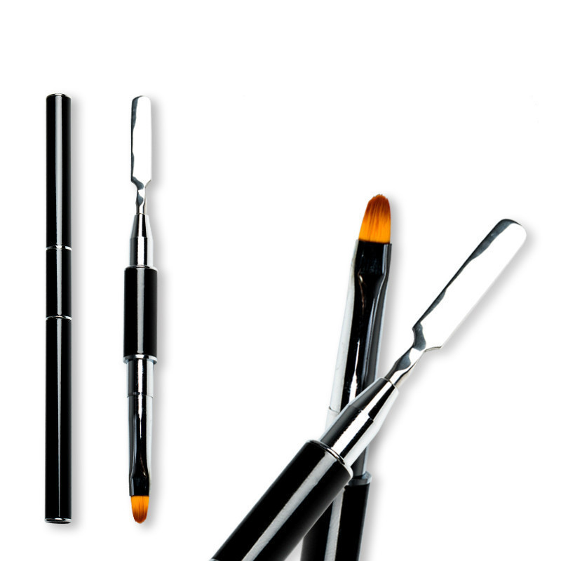 Double Head Nail Pen Take and Press Glue Embossed Nail Brush Lines Painting Pen Brushes UV Gel Polish Tips Brush