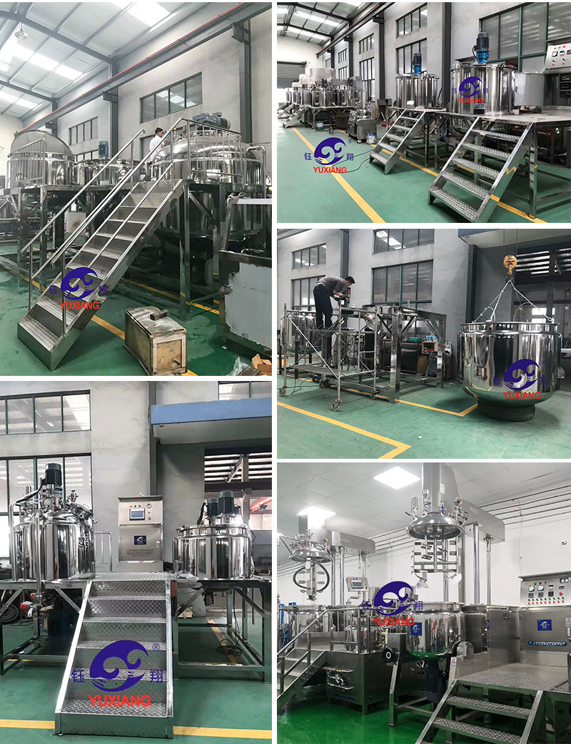 Yuxiang 500L Liquid Chemical Mixer Gel Mixer Equipment Mixing Tank Blending Machine Liquid Soap Making Machine