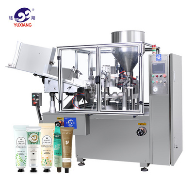 Automatic Toothpaste Soft Cosmetic Cream And Sealing Plastic Tube Filling Machine