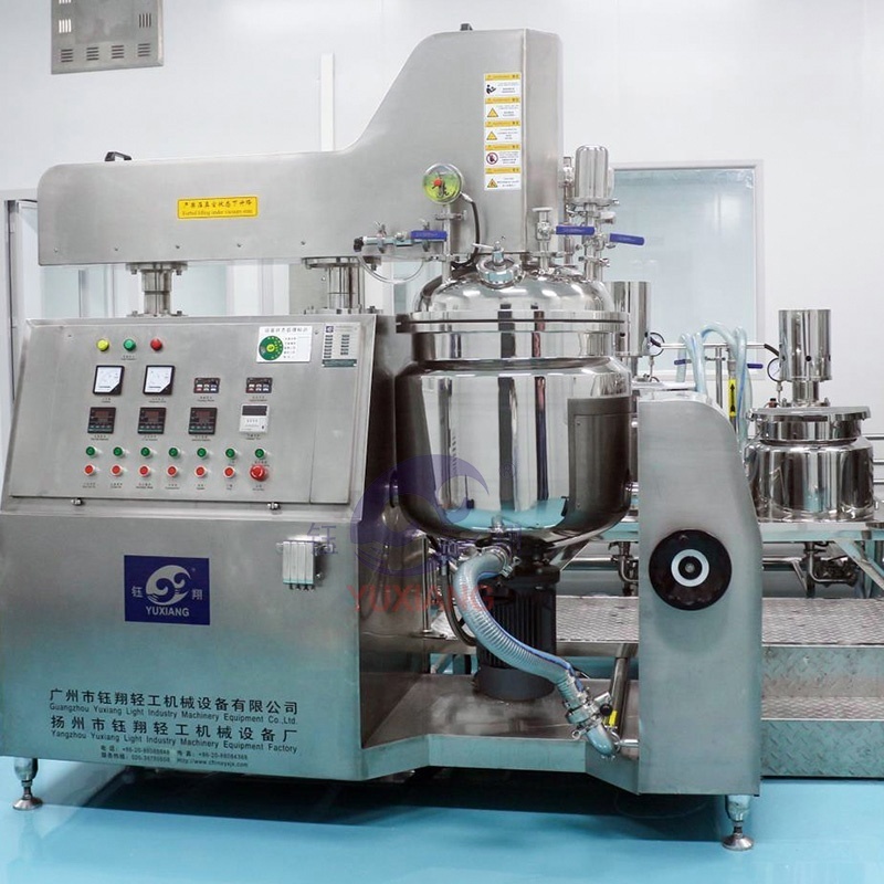 Cosmetics Manufacturing Industrial Emulsifier Snail Slime Vacuum Homogenizer Mixer Beauty Cream Toothpaste Making Machine