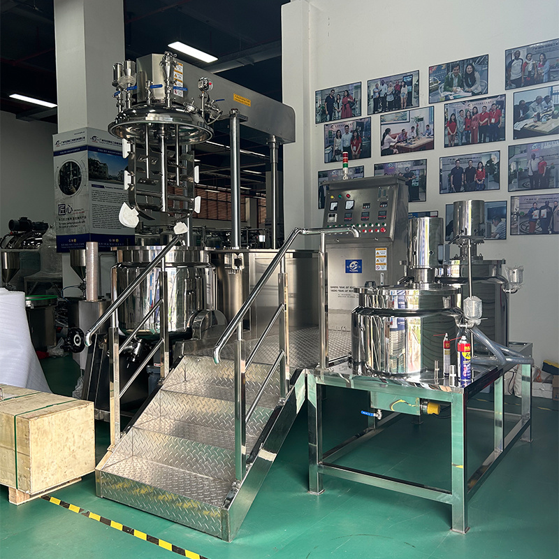 Cosmetics Manufacturing Industrial Emulsifier Snail Slime Vacuum Homogenizer Mixer Beauty Cream Toothpaste Making Machine