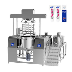 SUS316L Toothpaste Disperse Vacuum Homogenizer Mixer Making Machine Pump Gear Agitator Tank Production Line