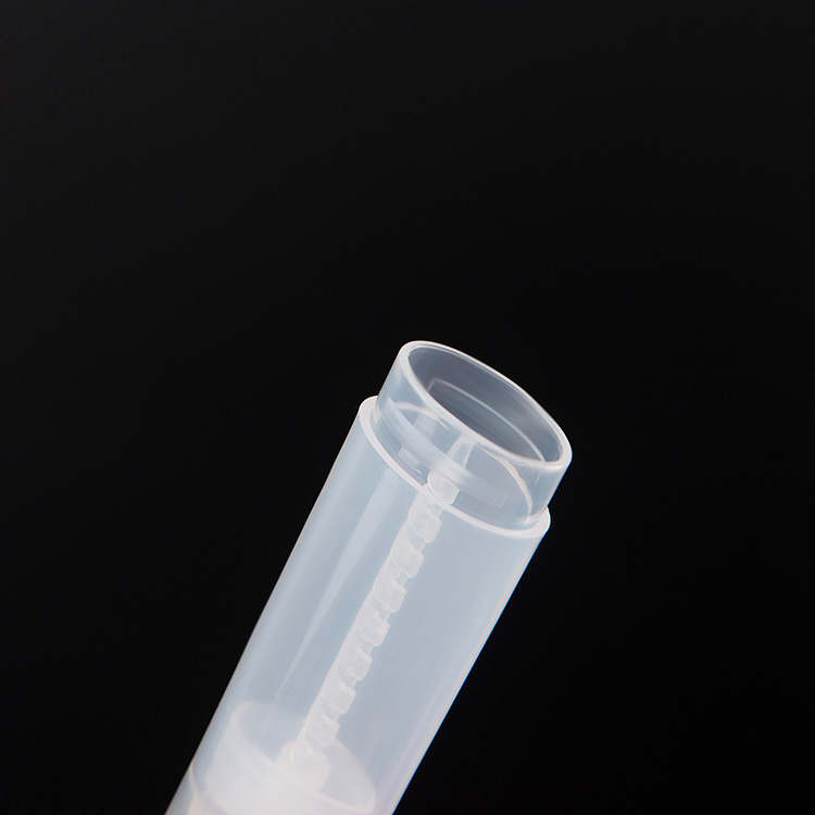 0.15oz 4.5g Mini Empty Plastic Chapstick Tube White Black Clear Oval Lip Balm Container Tube