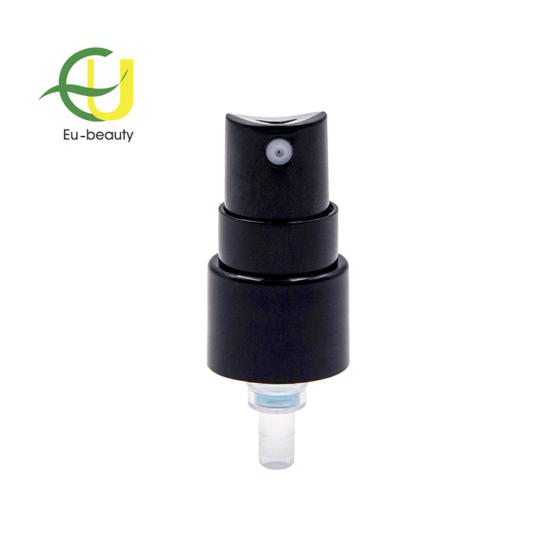 18/410 black plastic fine mist sprayer with over cap