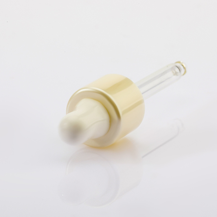 Chinese factory 13/415 pearl white abs material wooden bamboo plastic ring curved tips dropper cap