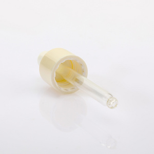 Chinese factory 13/415 pearl white abs material wooden bamboo plastic ring curved tips dropper cap