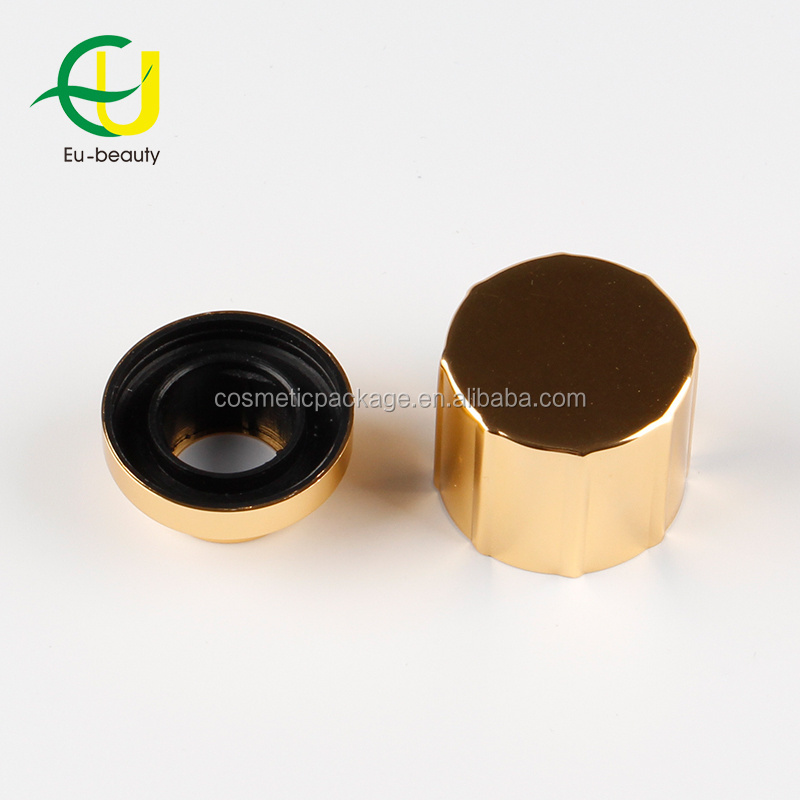 aluminum cap with aluminum collar and metal weight for perfume